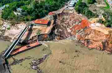  Porto em Manacapuru, no Amazonas, desaba em meio a obras 